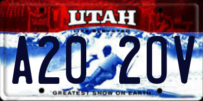 UT license plate A202OV
