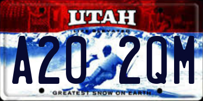 UT license plate A202QM