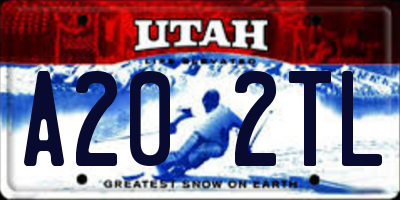 UT license plate A202TL