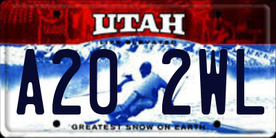 UT license plate A202WL