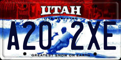 UT license plate A202XE