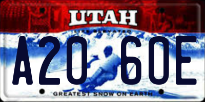 UT license plate A206OE