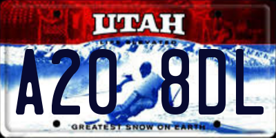UT license plate A208DL
