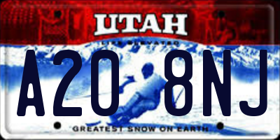 UT license plate A208NJ