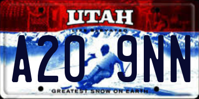 UT license plate A209NN