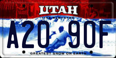 UT license plate A209OF