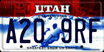 UT license plate A209RF