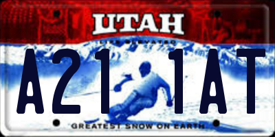 UT license plate A211AT