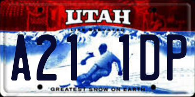 UT license plate A211DP