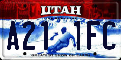 UT license plate A211FC