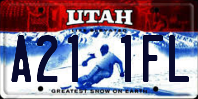 UT license plate A211FL