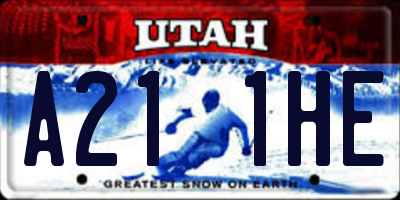 UT license plate A211HE