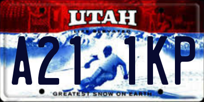 UT license plate A211KP