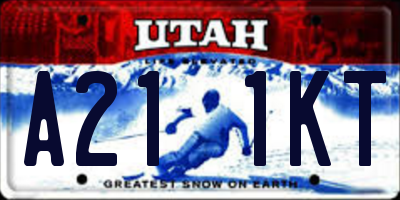 UT license plate A211KT