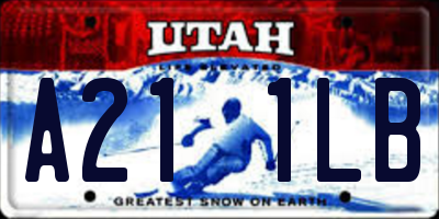UT license plate A211LB