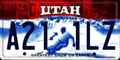 UT license plate A211LZ