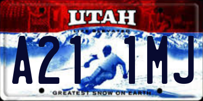 UT license plate A211MJ