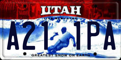 UT license plate A211PA