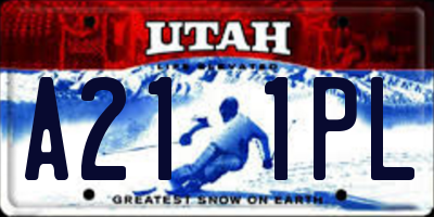 UT license plate A211PL