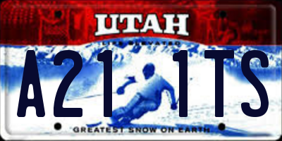 UT license plate A211TS