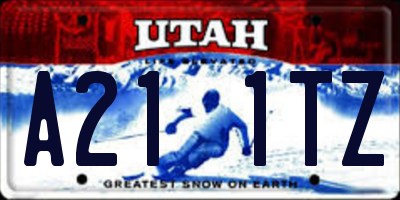 UT license plate A211TZ
