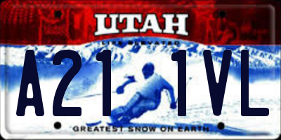 UT license plate A211VL