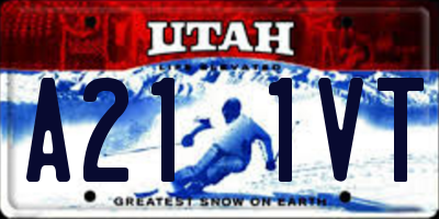 UT license plate A211VT