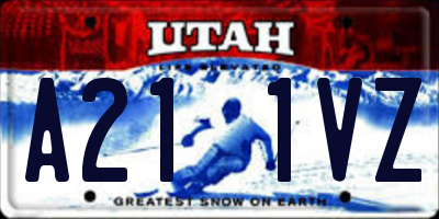 UT license plate A211VZ