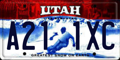 UT license plate A211XC