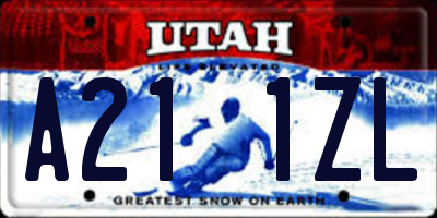 UT license plate A211ZL