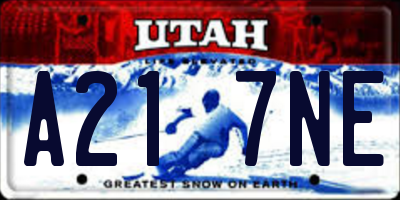 UT license plate A217NE