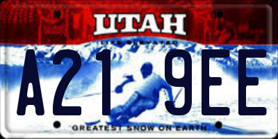 UT license plate A219EE