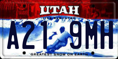 UT license plate A219MH
