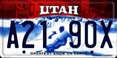 UT license plate A219OX