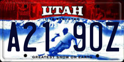 UT license plate A219OZ