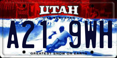 UT license plate A219WH