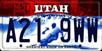 UT license plate A219WW