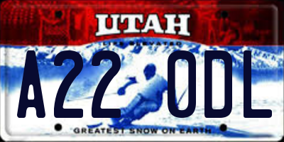 UT license plate A220DL