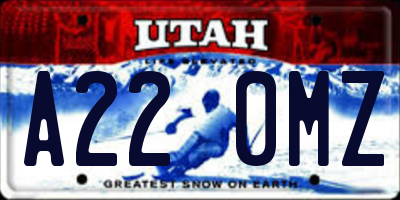 UT license plate A220MZ