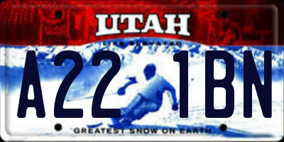 UT license plate A221BN