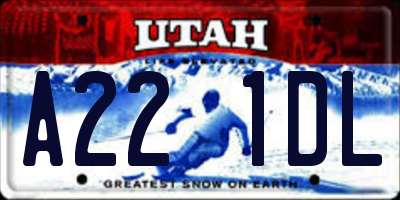 UT license plate A221DL