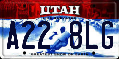 UT license plate A228LG