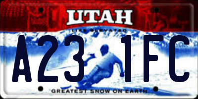 UT license plate A231FC