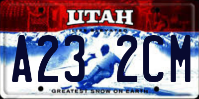 UT license plate A232CM