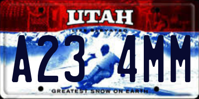 UT license plate A234MM