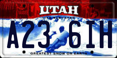 UT license plate A236IH