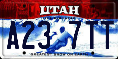 UT license plate A237TT