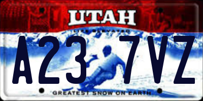 UT license plate A237VZ