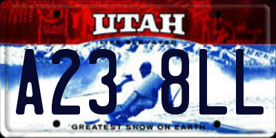 UT license plate A238LL