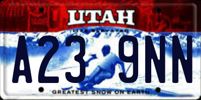 UT license plate A239NN